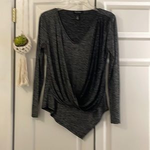 White House Black Market long sleeve heather gray Sz. Small. Gently used.